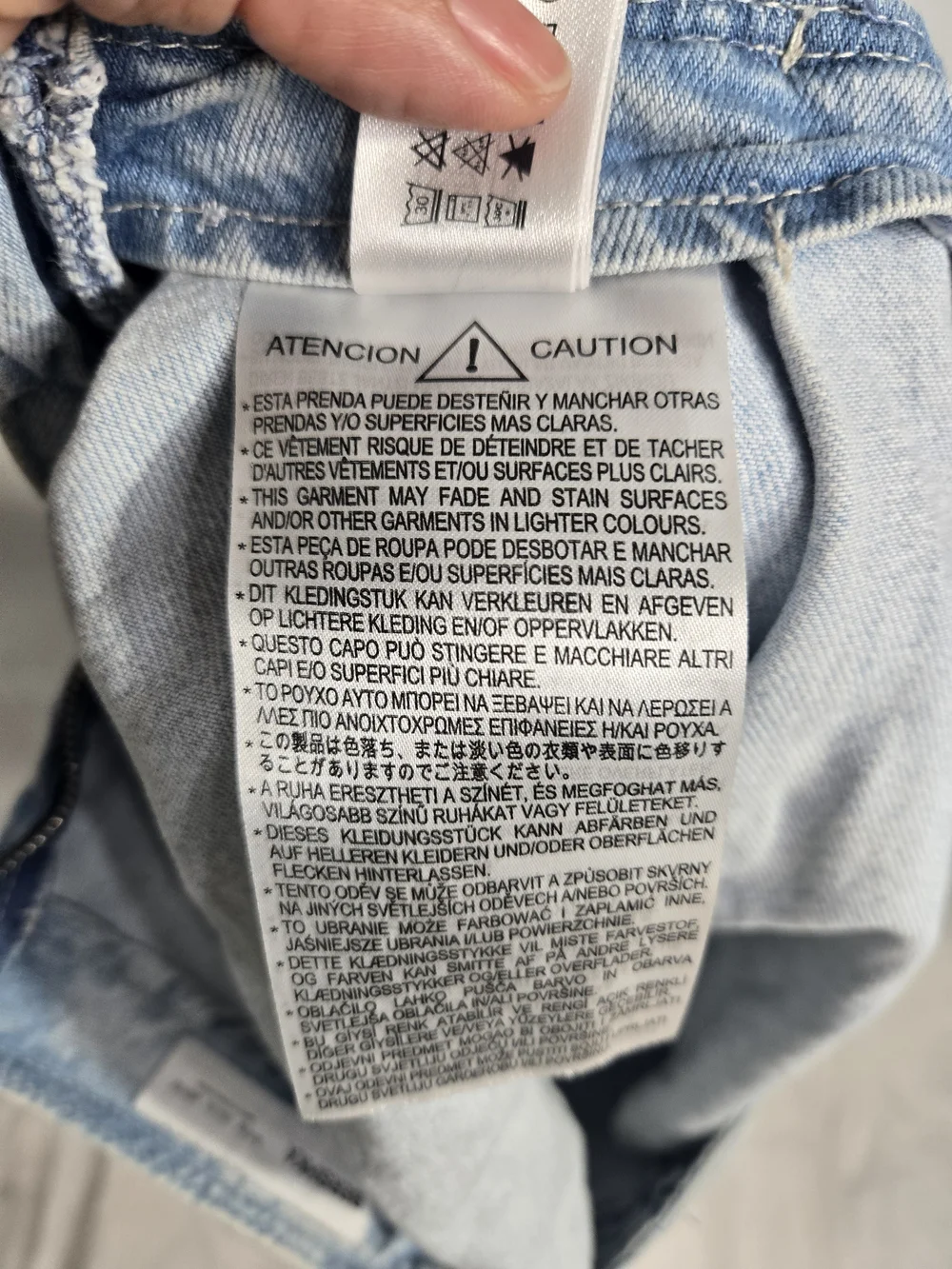 Bershka Light Blue Denim Tie-Waist Circle Mini Skirt